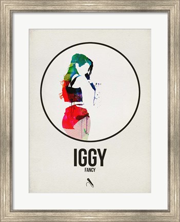 Framed Iggy Watercolor Print