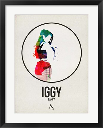 Framed Iggy Watercolor Print