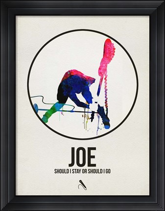 Framed Joe Watercolor Print
