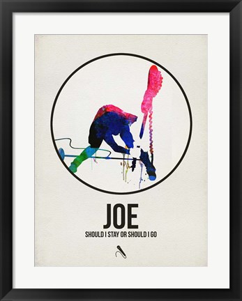 Framed Joe Watercolor Print