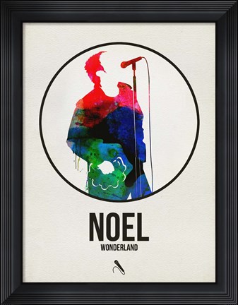 Framed Noel Watercolor Print