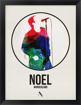 Framed Noel Watercolor Print