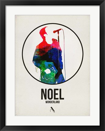 Framed Noel Watercolor Print