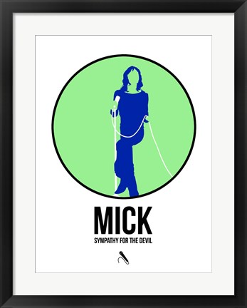 Framed Mick Print