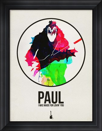 Framed Paul Watercolor Print