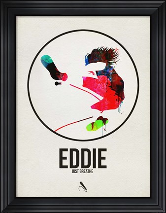 Framed Eddie Watercolor Print