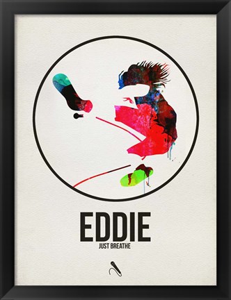 Framed Eddie Watercolor Print