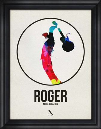 Framed Roger Watercolor Print