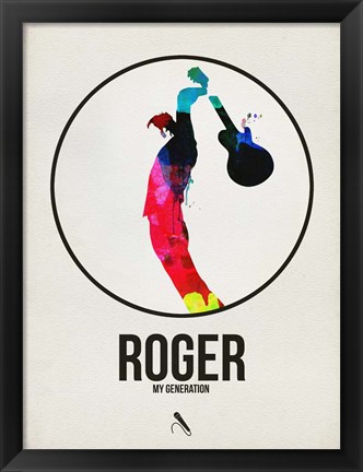 Framed Roger Watercolor Print