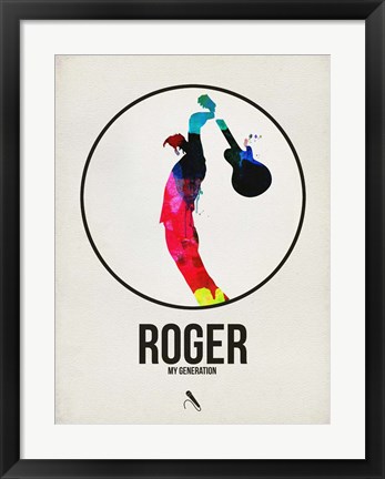 Framed Roger Watercolor Print