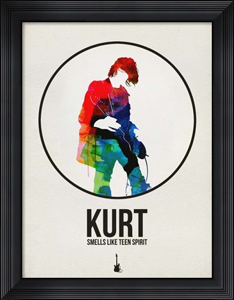 Framed Kurt Watercolor Print