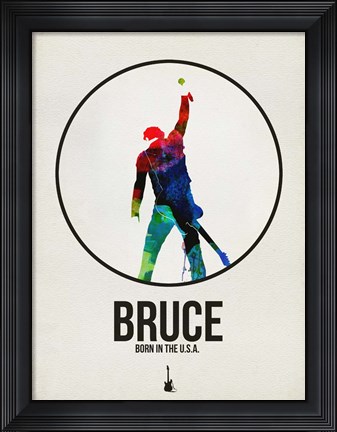 Framed Bruce Watercolor Print
