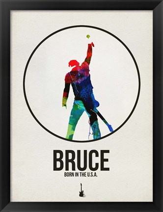 Framed Bruce Watercolor Print