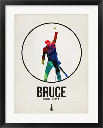 Framed Bruce Watercolor Print