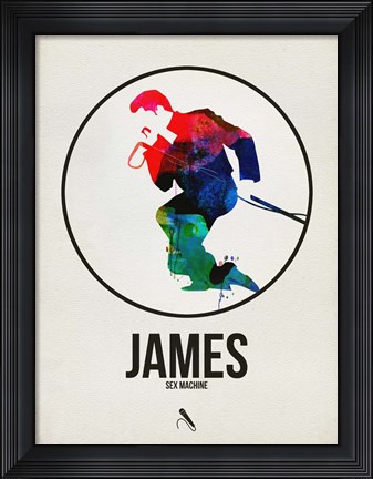 Framed James Watercolor Print