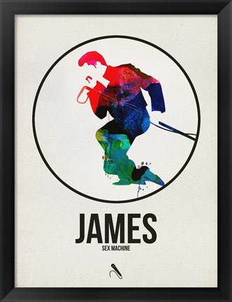 Framed James Watercolor Print