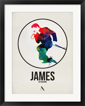 Framed James Watercolor Print