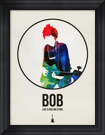 Framed Bob Watercolor Print