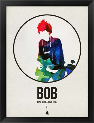 Framed Bob Watercolor Print