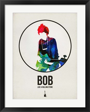 Framed Bob Watercolor Print