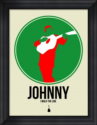 Framed Johnny Circle 1 Print