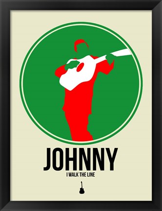 Framed Johnny Circle 1 Print