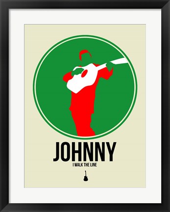 Framed Johnny Circle 1 Print