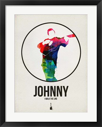 Framed Johnny Watercolor Print