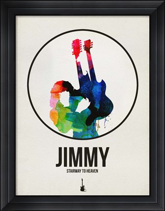 Framed Jimmi Watercolor Print