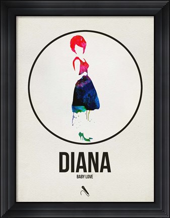 Framed Diana Watercolor Print