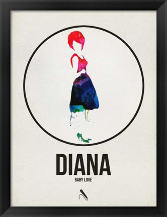 Framed Diana Watercolor Print