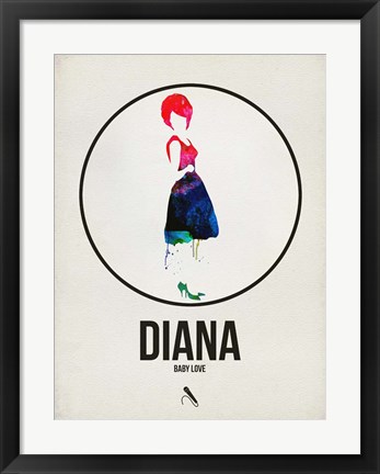 Framed Diana Watercolor Print