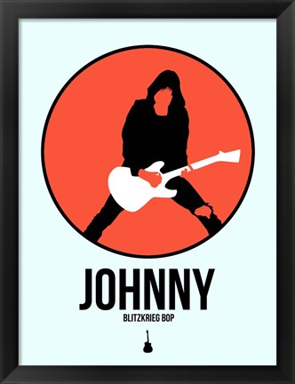 Framed Johnny Circle 4 Print