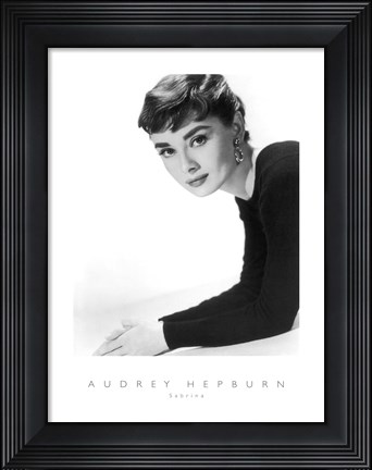 Framed Audrey Hepburn as Sabrina Print