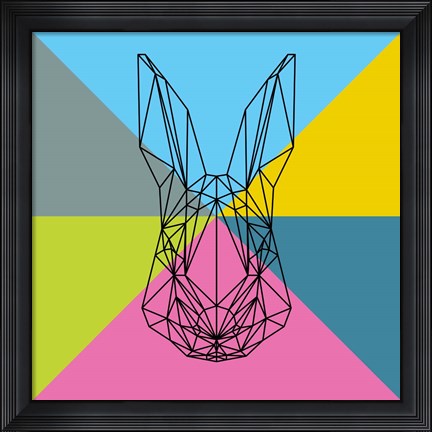 Framed Party Rabbit Print