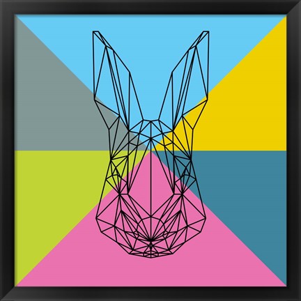 Framed Party Rabbit Print