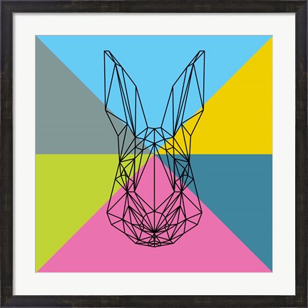 Framed Party Rabbit Print