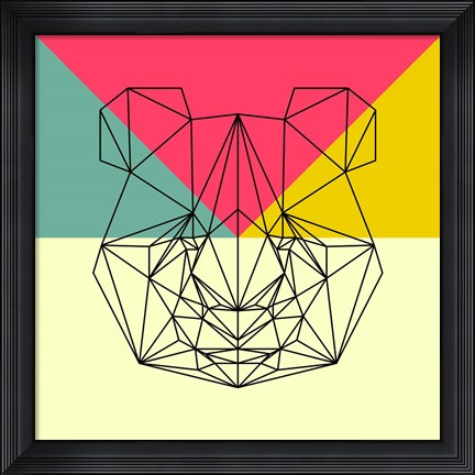 Framed Party Panda Print