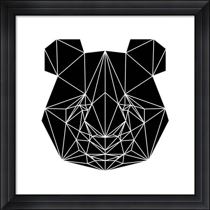Framed Black Panda Print