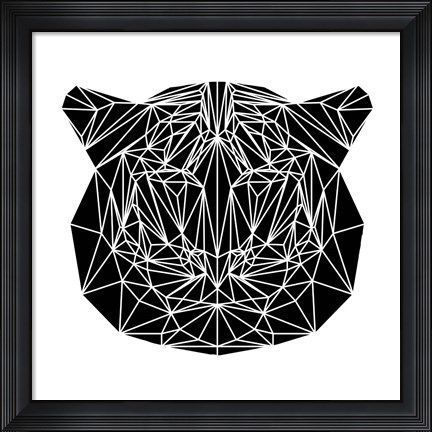 Framed Black Tiger Print