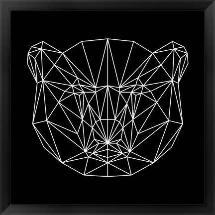 Framed Bear Polygon Print
