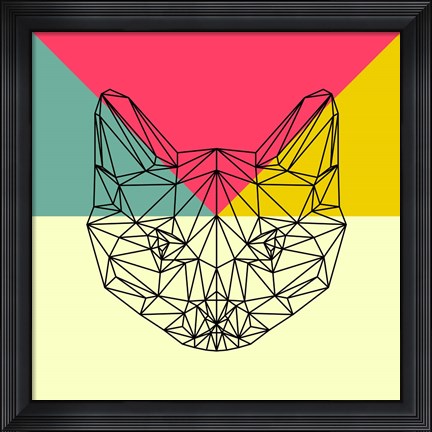 Framed Party Cat Print
