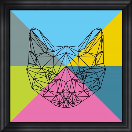 Framed Party Cat 2 Print