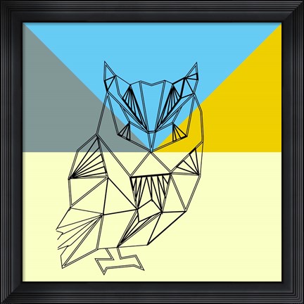 Framed Party Owl Print