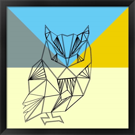 Framed Party Owl Print