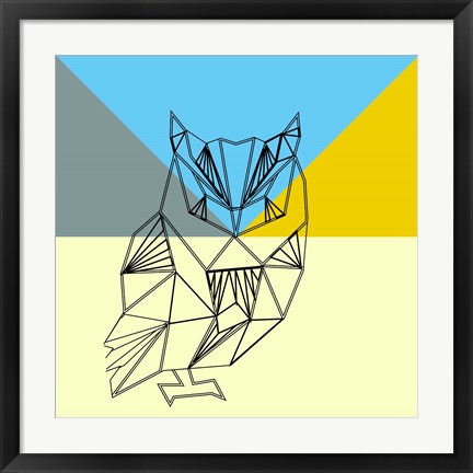 Framed Party Owl Print