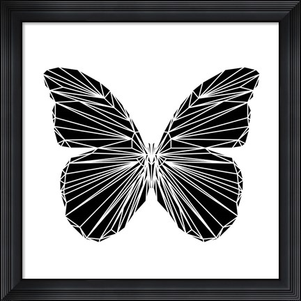 Framed Black Butterfly Print