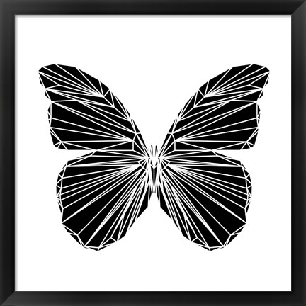 Framed Black Butterfly Print