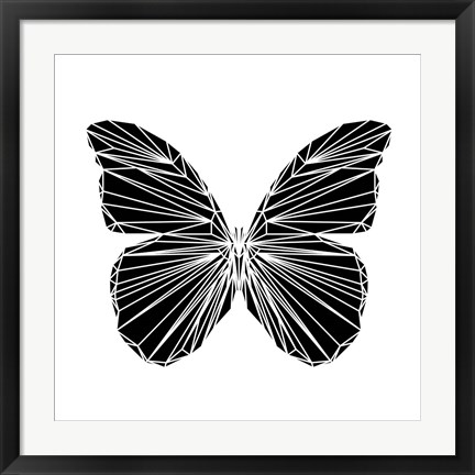 Framed Black Butterfly Print