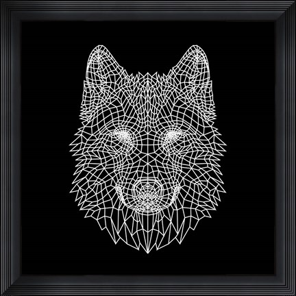 Framed Black Woolf Print